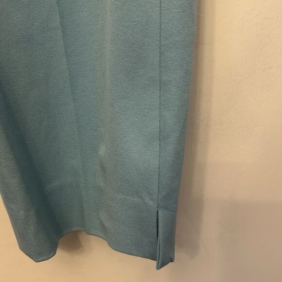 Peck & Peck robins egg blue side zip ankle pants Size 14 New - Picture 3 of 9